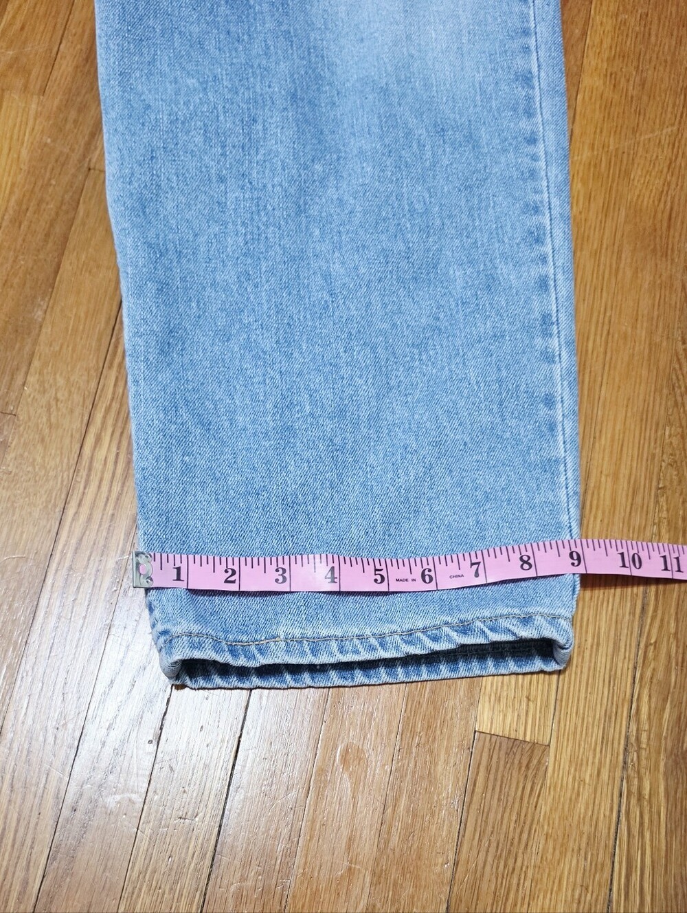 Levi’s 550 Jeans Men’s Size 42x30 Relaxed Fit Light Wash 100% Cotton Denim 90's - Picture 11 of 13